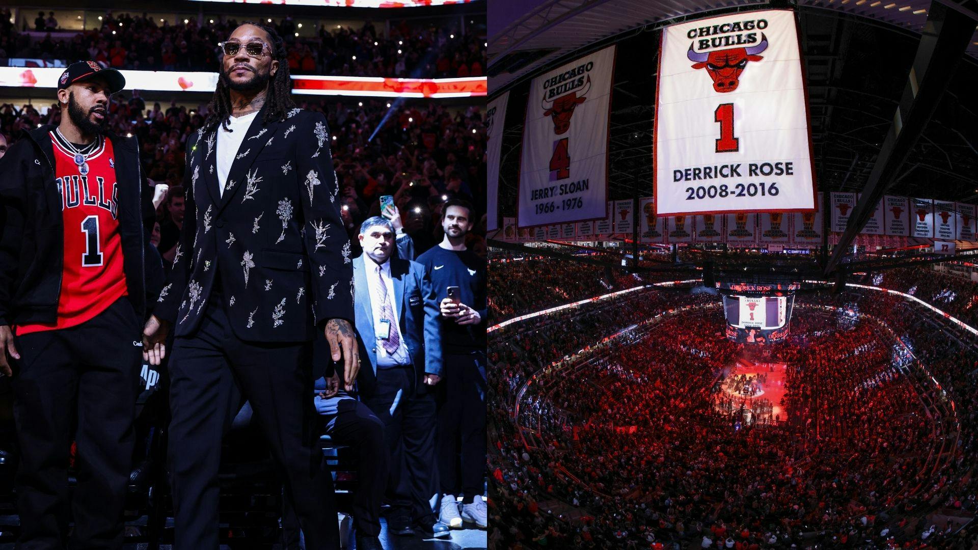 Derrick Rose immortalized as Chicago Bulls retire his no. 1 jersey